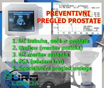 Preventivni pregled prostate Benigno povečanje prostate